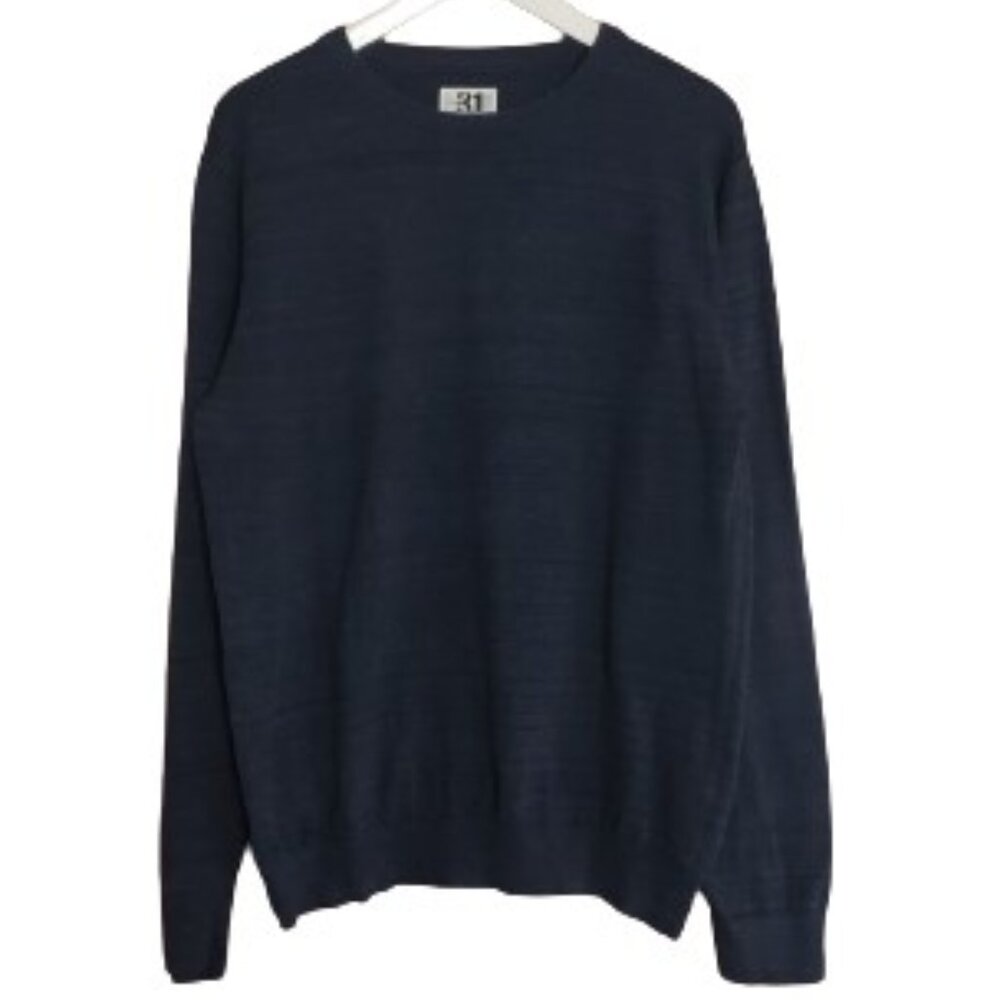 Simons Le31 navy crewneck knit sweater